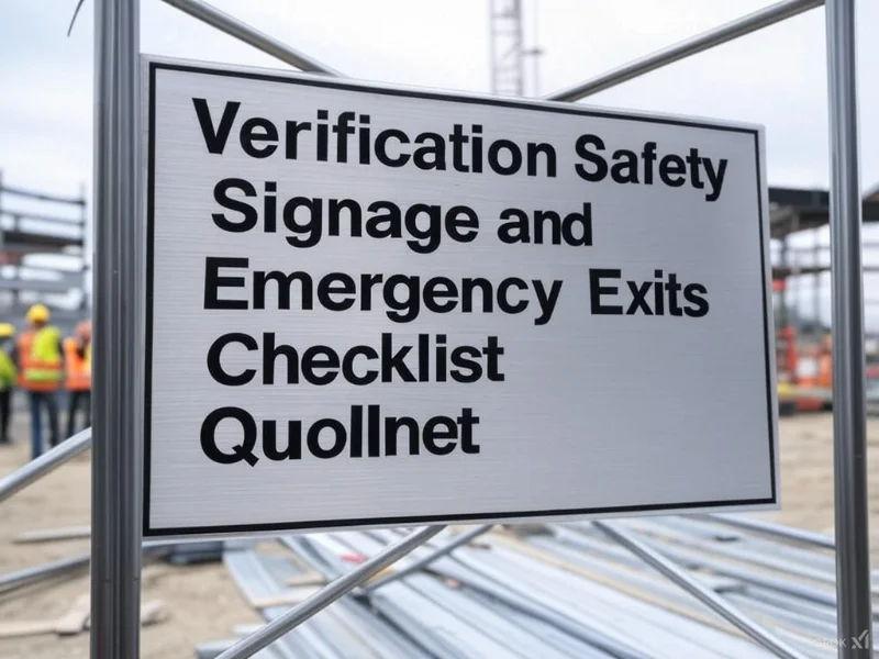 Free Download Osha Compliant Construction Safety Signage And Emergency Exit Checklist In Pdf Excel Word Image image