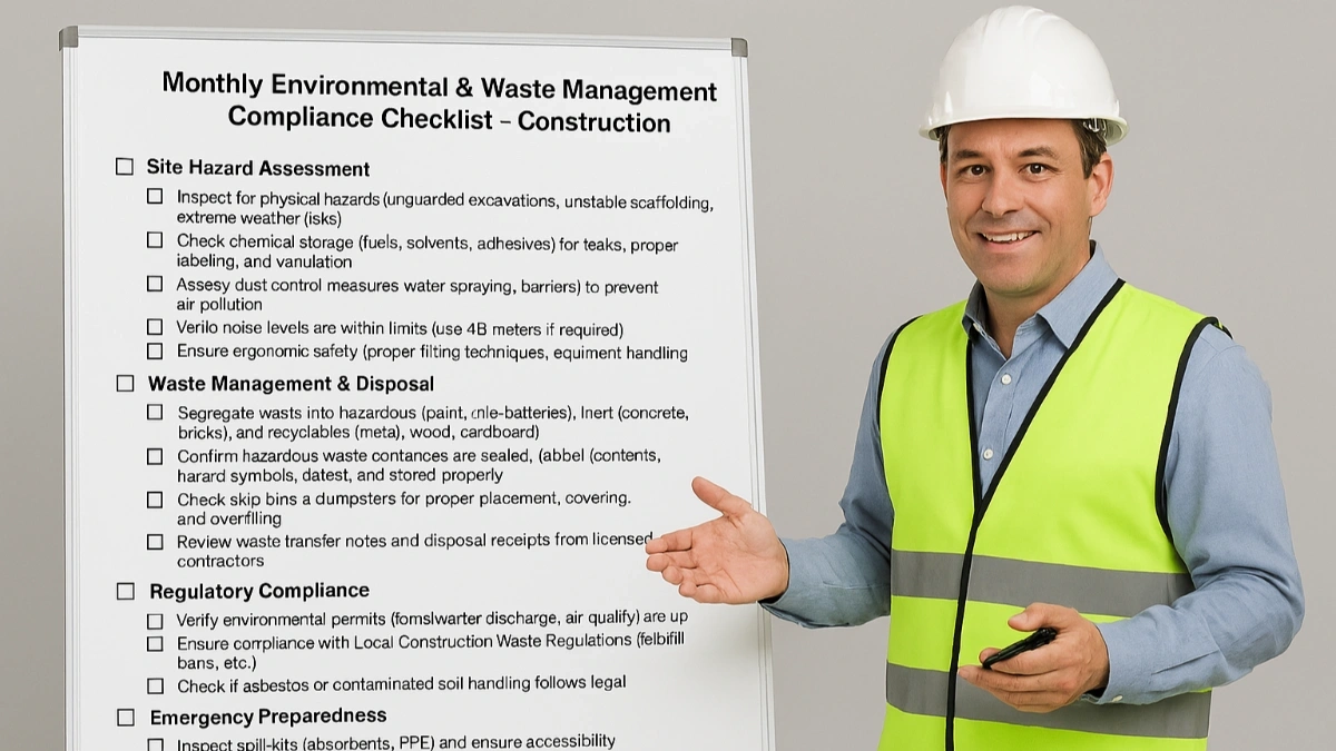 مهندس المخاطر البيئية والتخلص من النفايات