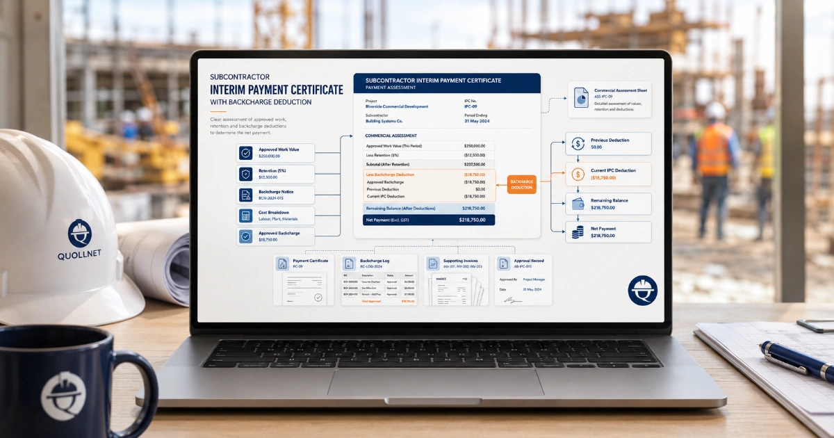 How to Deduct a Backcharge from a Subcontractor IPC