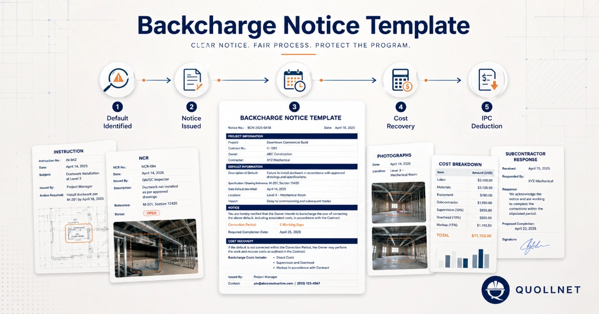 backcharge notice form quollnet