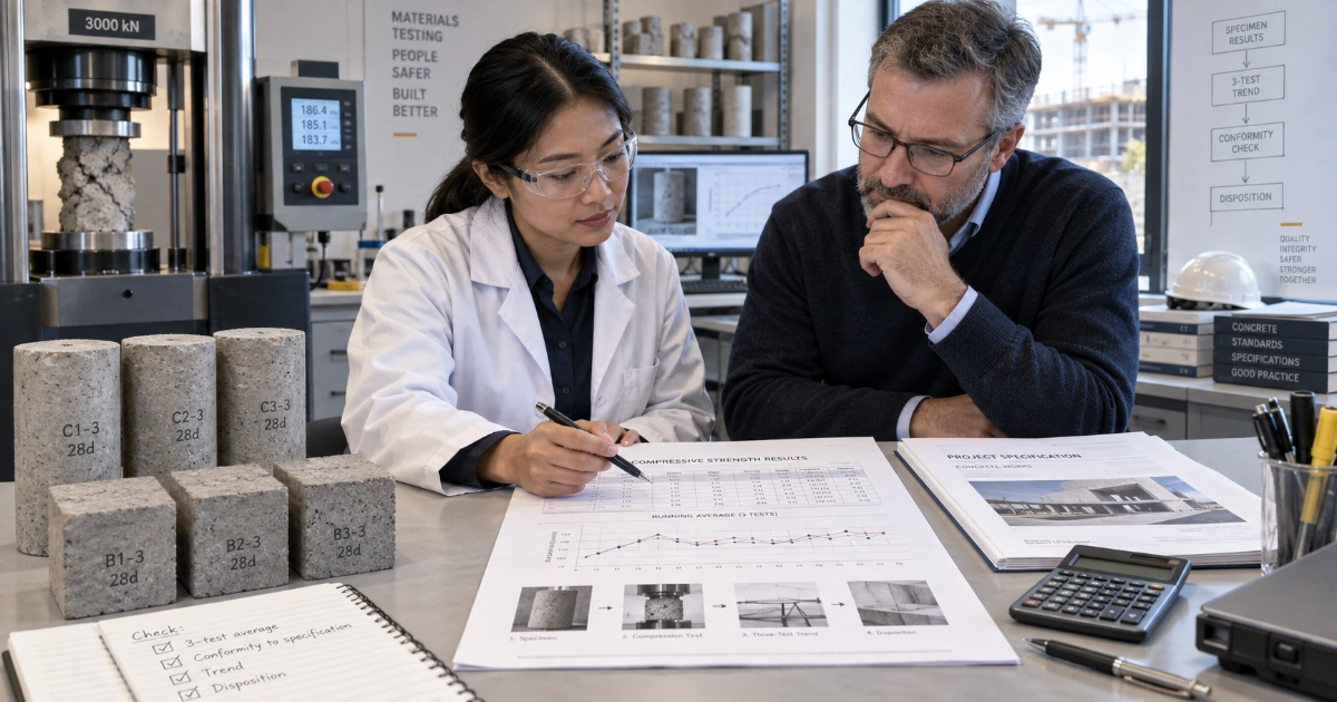 Concrete Compressive Strength Acceptance Criteria: ACI 318-25 vs EN 206