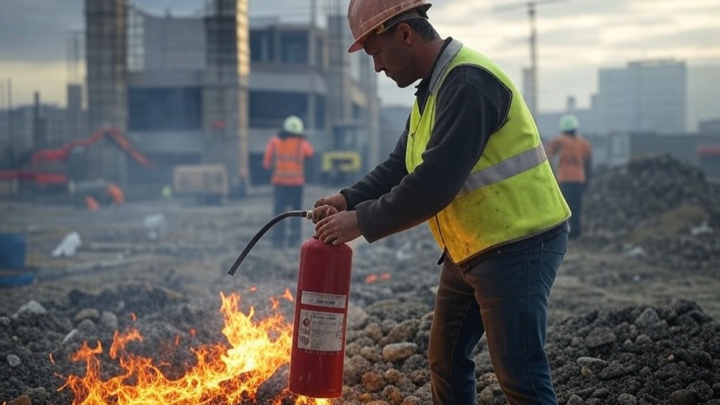 fire safety checklist useing extinguisher