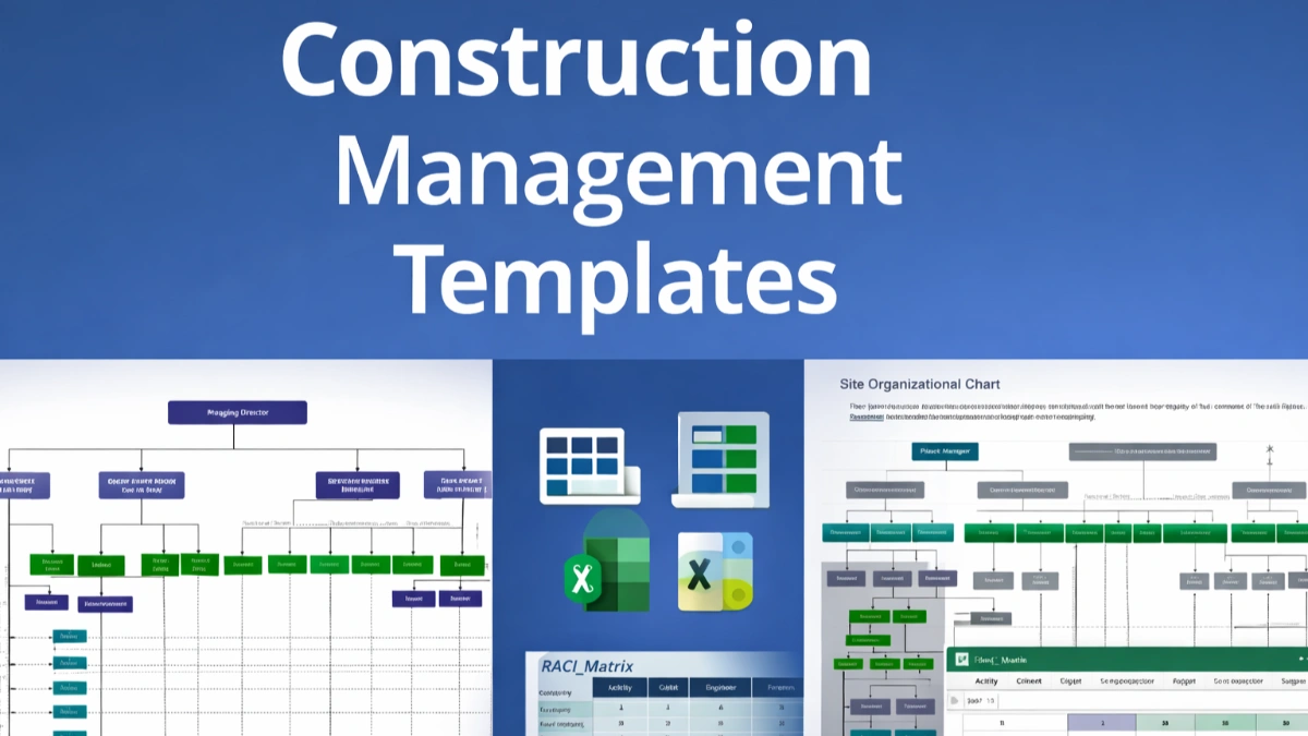Organigramme de construction (Organigramme de projet) — Types, exigences de soumission, notes légales + modèles