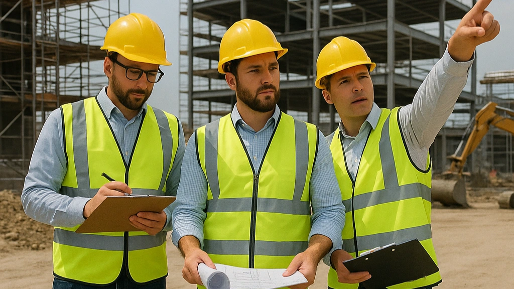 inspection de site de l'équipe technique d'appel d'offres