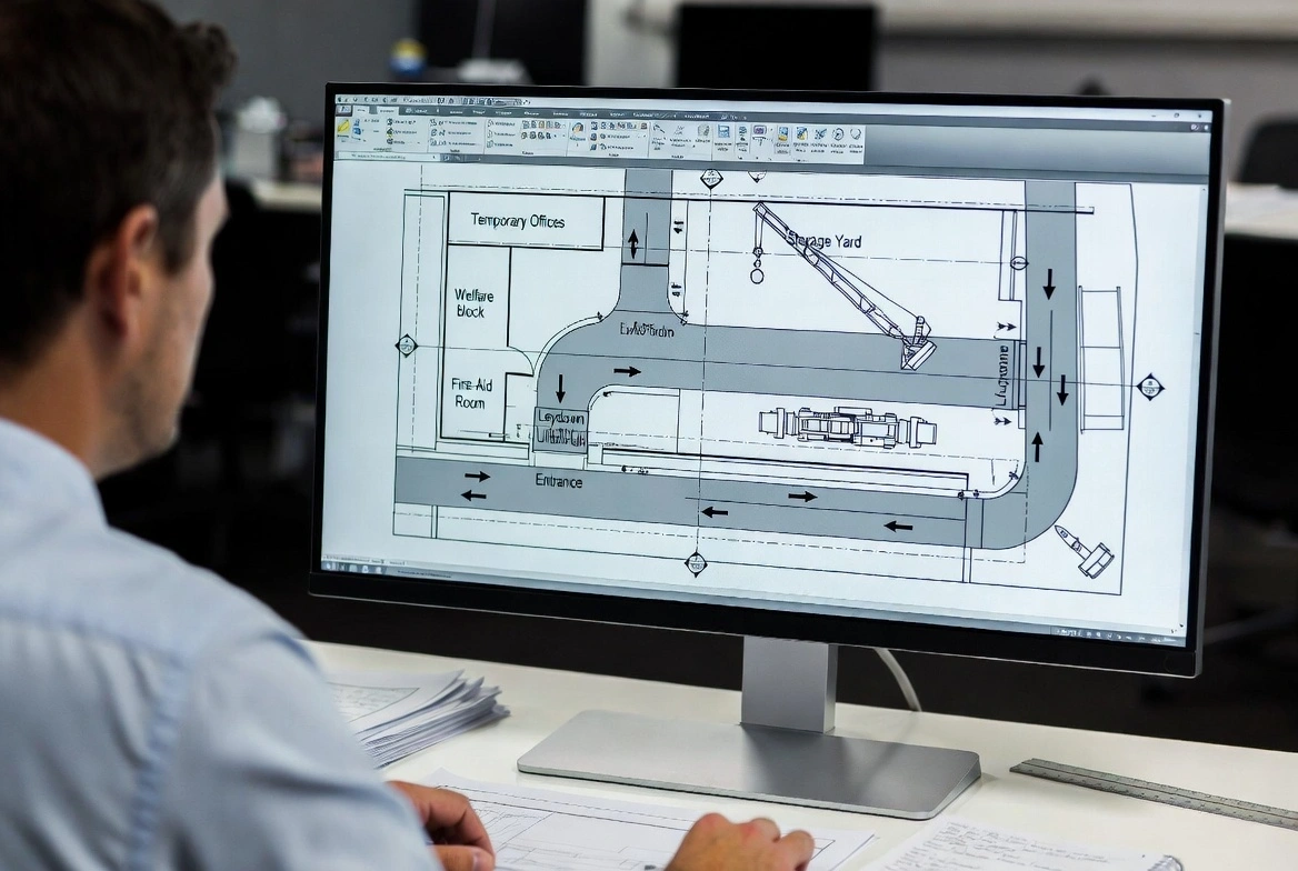 woking on site design plan quollnet