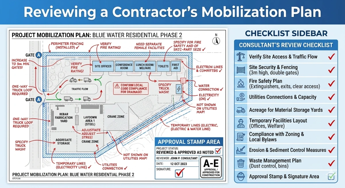 How To Review a Contractor’s Mobilization Plan