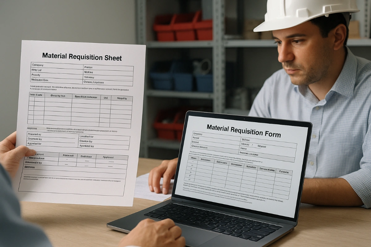 Material Requisition Sheet image