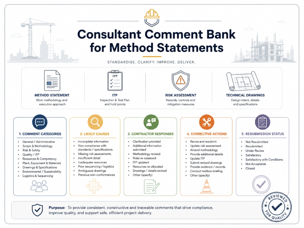 Method Statement Consultant Comment Bank