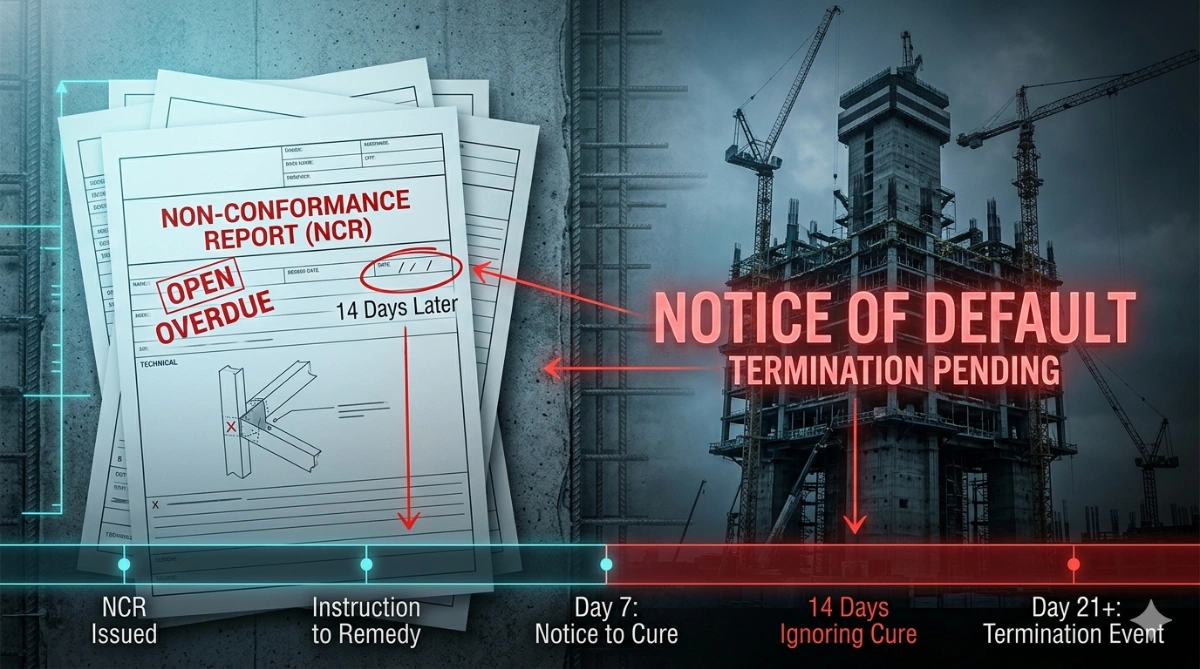 Um NCR pode levar à rescisão? O risco oculto por trás do “Notice to Correct”
