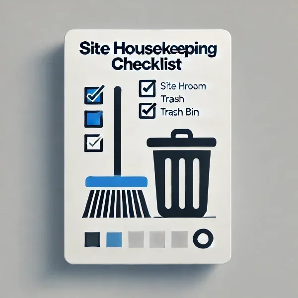 Site Housekeeping Checklist Download image