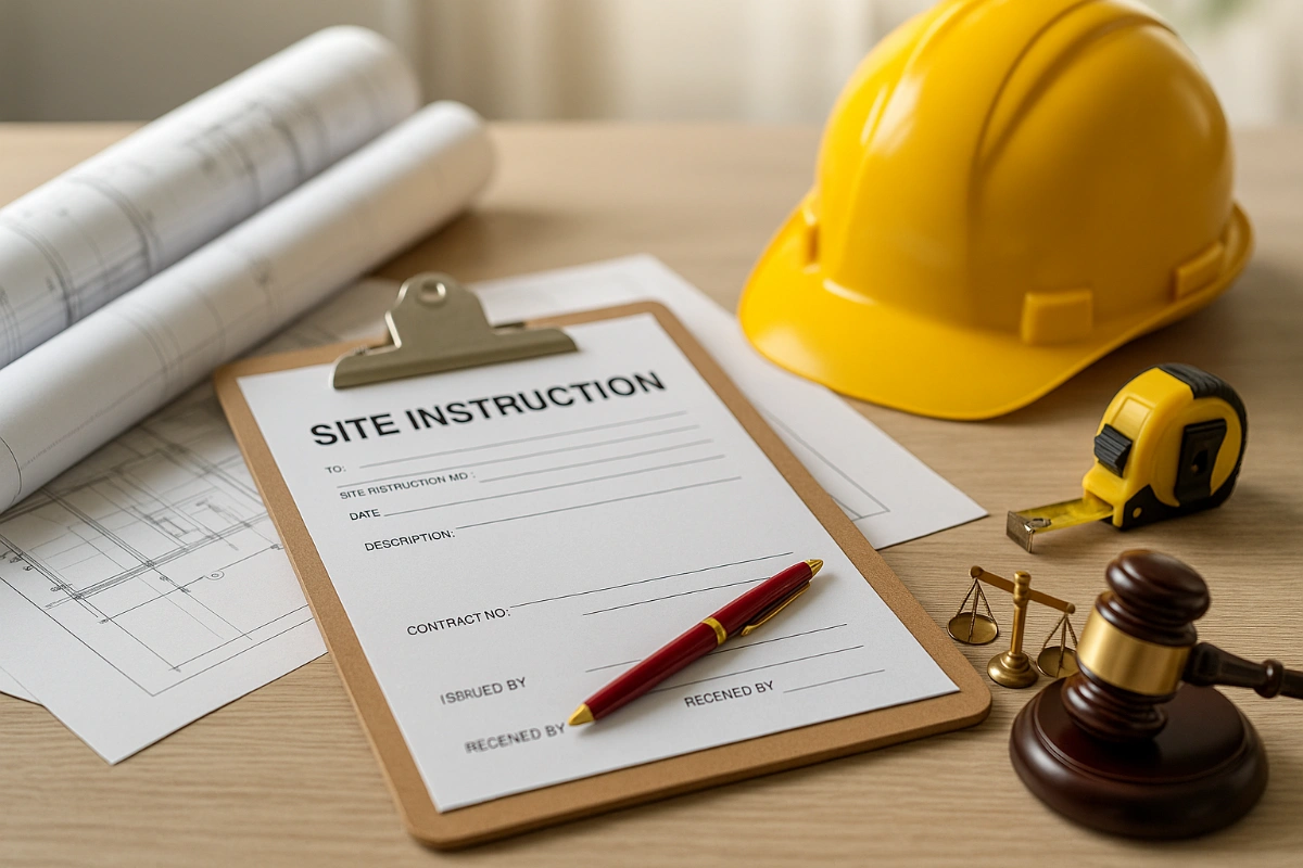 Site Instructions Construction Legal And Forms image