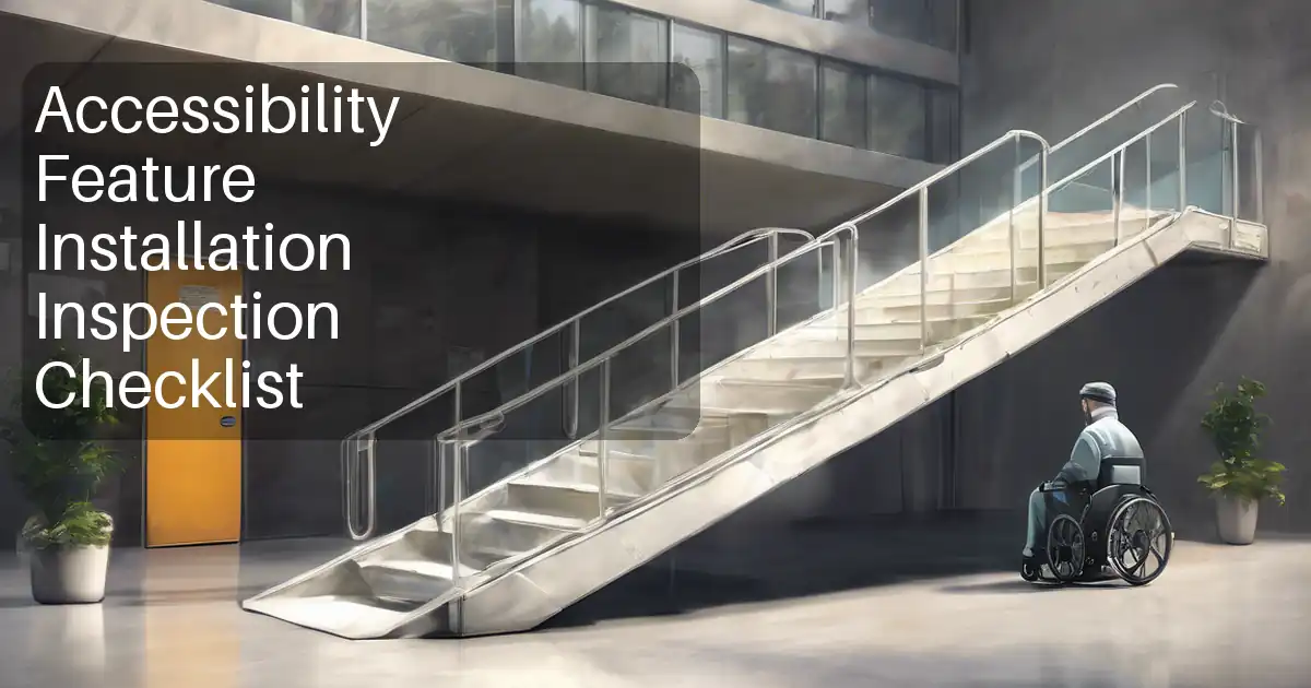 Accessibility Feature Installation Inspection Checklist image