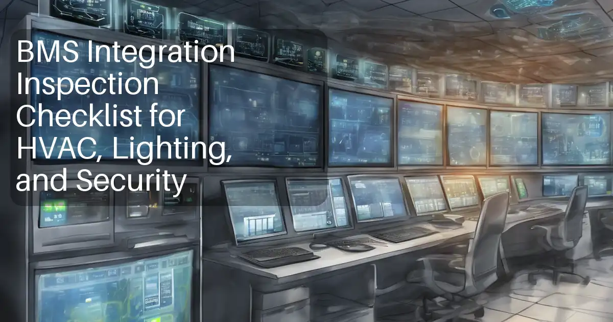 BMS Integration Inspection Checklist for HVAC, Lighting, and Security image