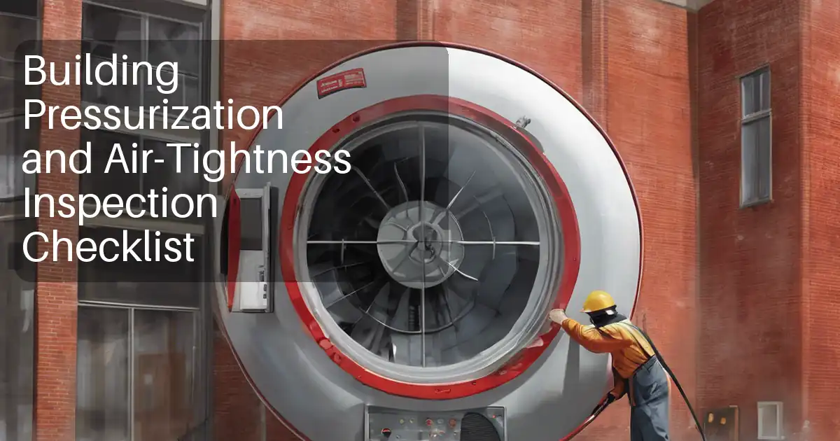 Building Pressurization and Air-Tightness Inspection Checklist image