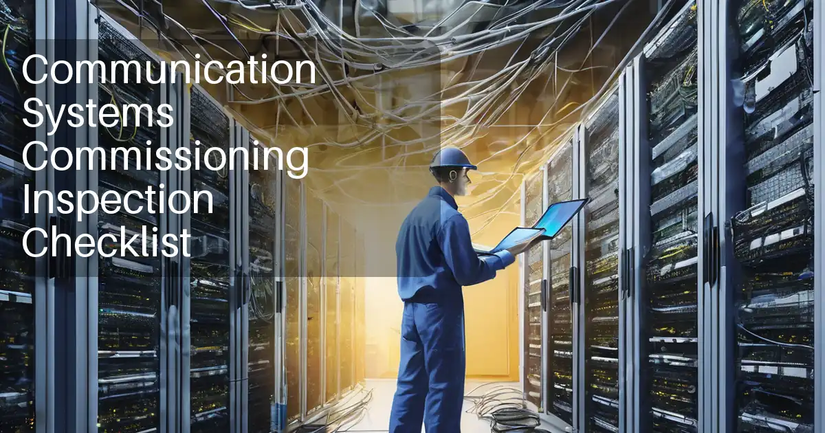 Communication Systems Commissioning Inspection Checklist image