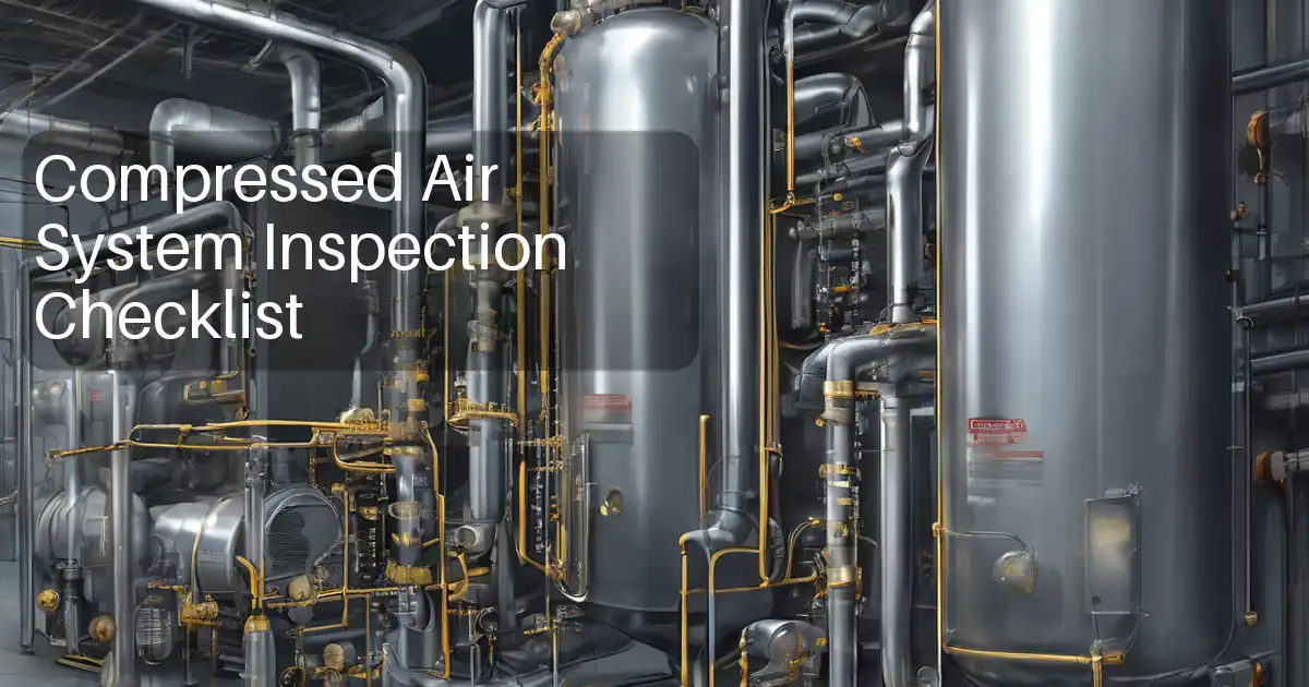Compressed Air System Inspection Checklist image
