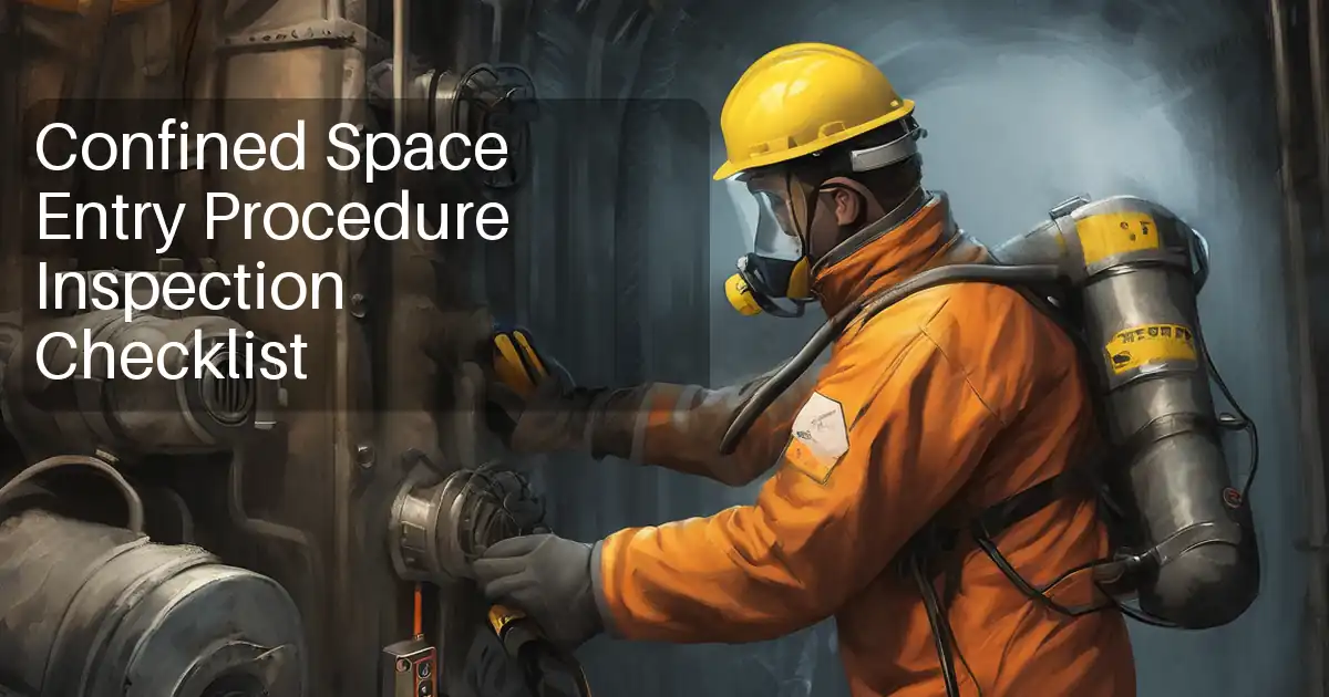 Confined Space Entry Procedure Inspection Checklist image
