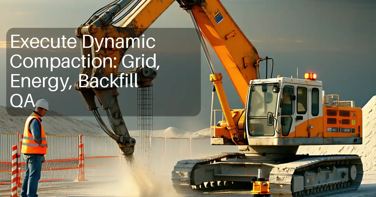 Execute Dynamic Compaction: Grid, Energy, Backfill QA image