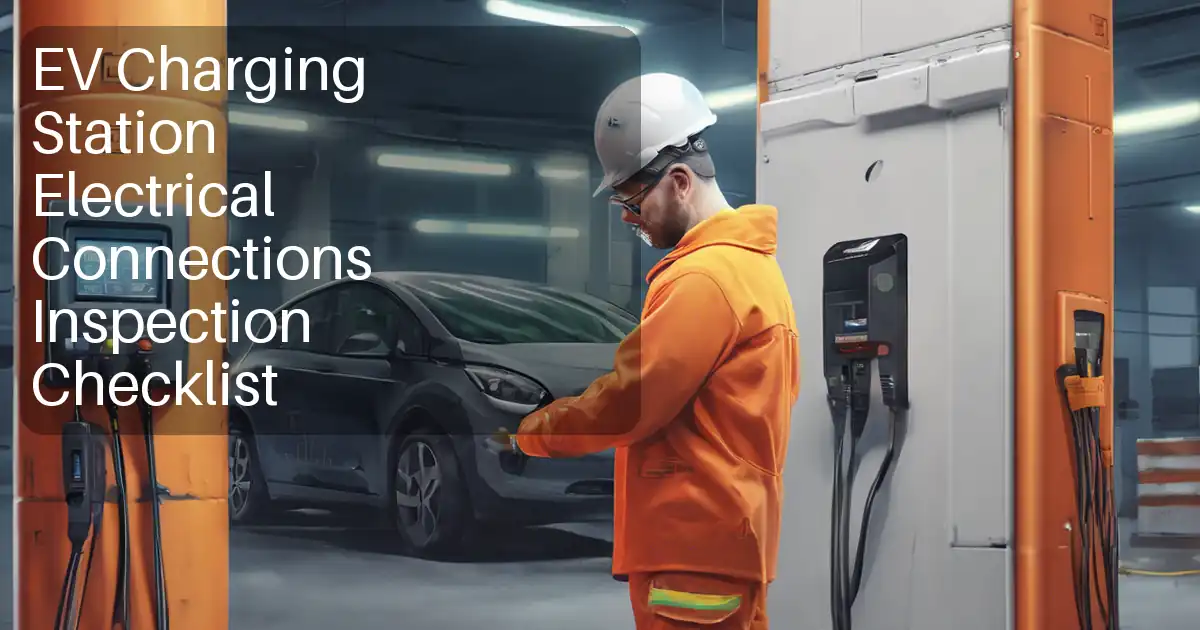 EV Charging Station Electrical Connections Inspection Checklist image