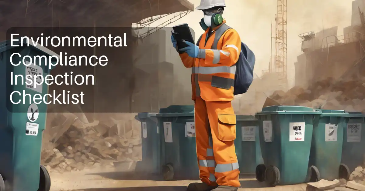 Environmental Compliance Inspection Checklist image