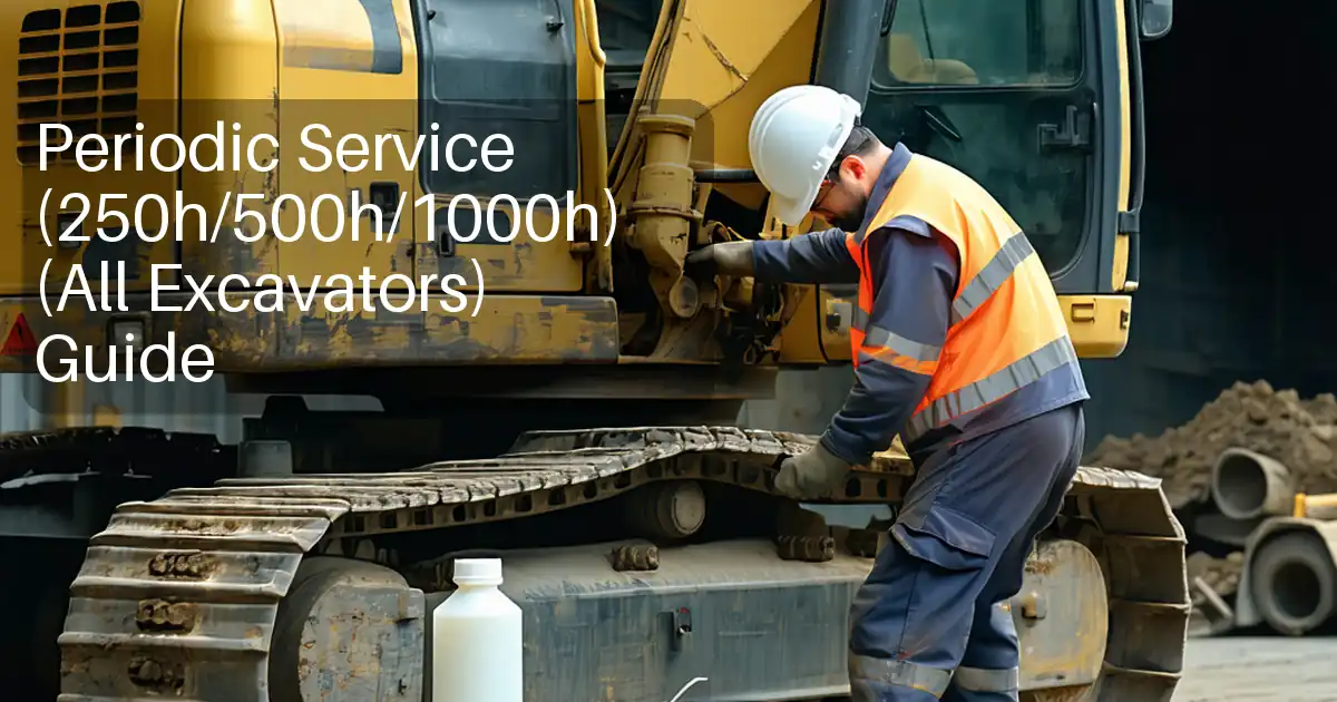 Periodic Service (250h/500h/1000h) (All Excavators) Guide image