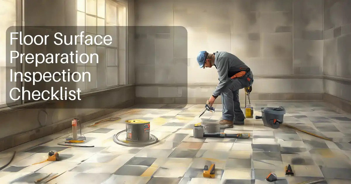 Floor Surface Preparation Inspection Checklist image