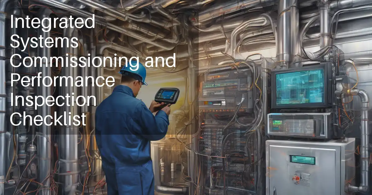 Integrated Systems Commissioning and Performance Inspection Checklist image