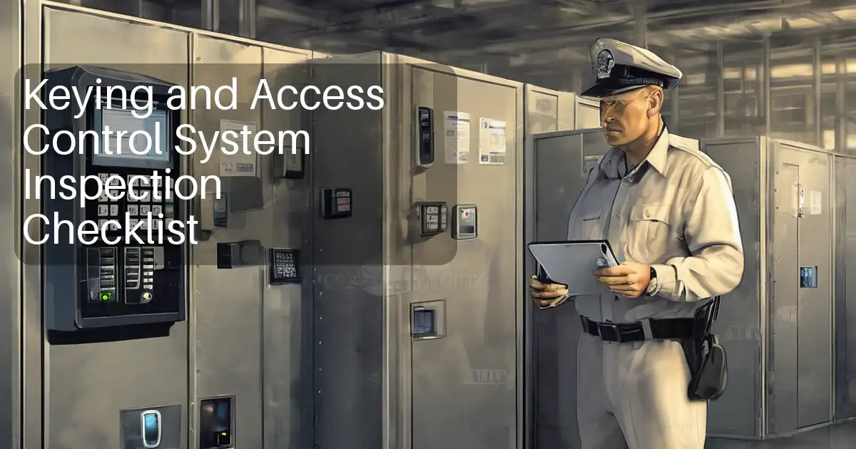 Keying and Access Control System Inspection Checklist image