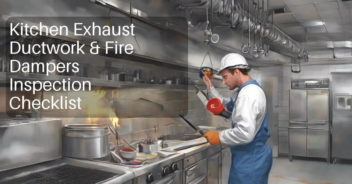 Kitchen Exhaust Ductwork & Fire Dampers Inspection Checklist image