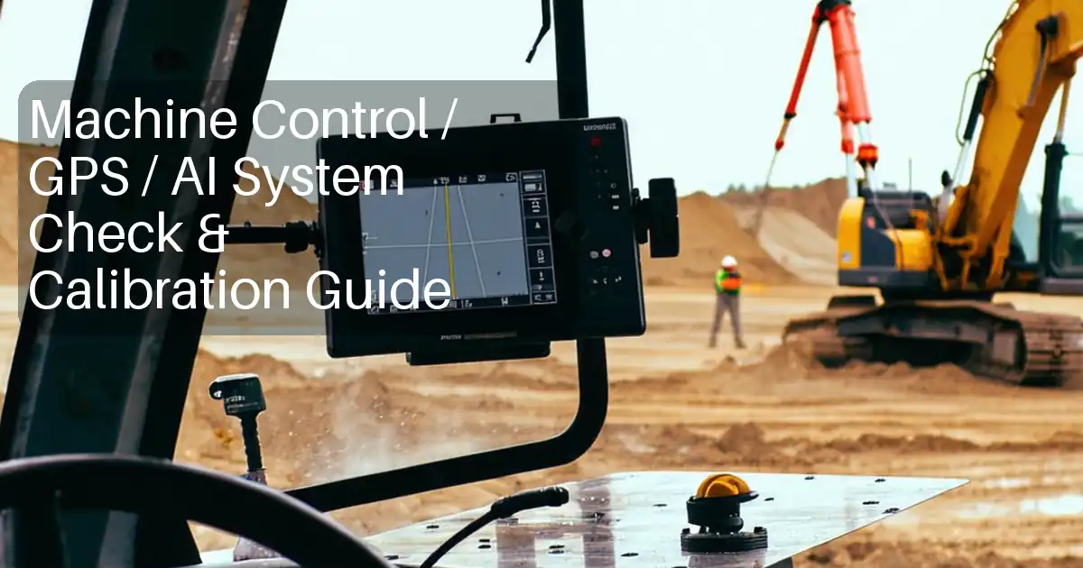 Machine Control / GPS / AI System Check & Calibration Guide image
