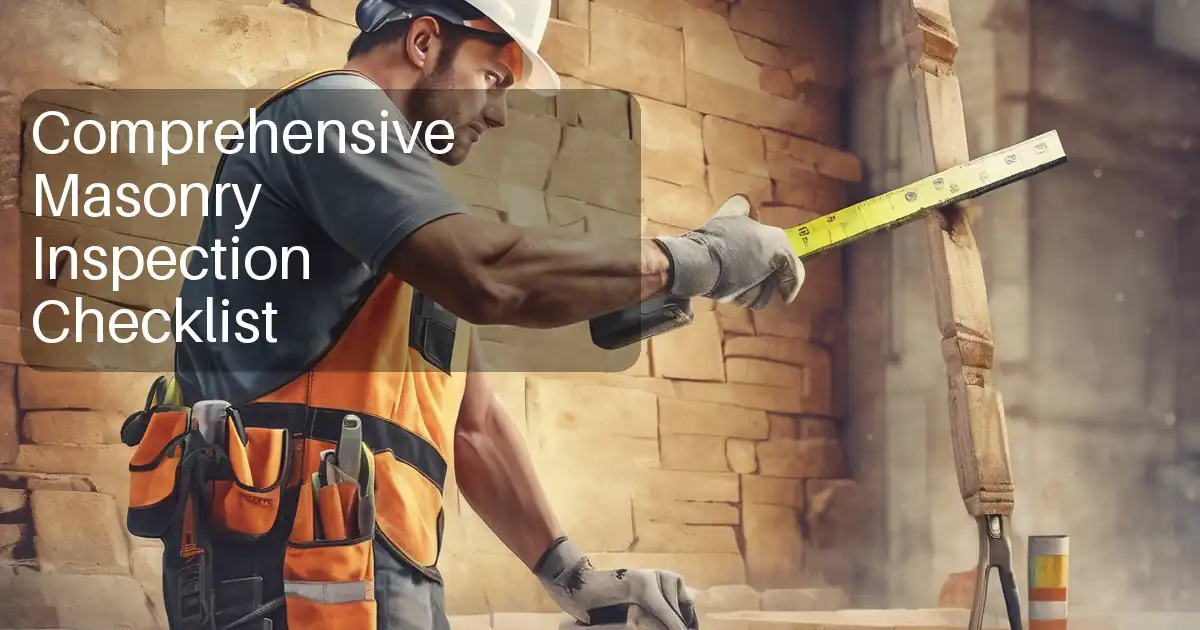 Comprehensive Masonry Inspection Checklist image