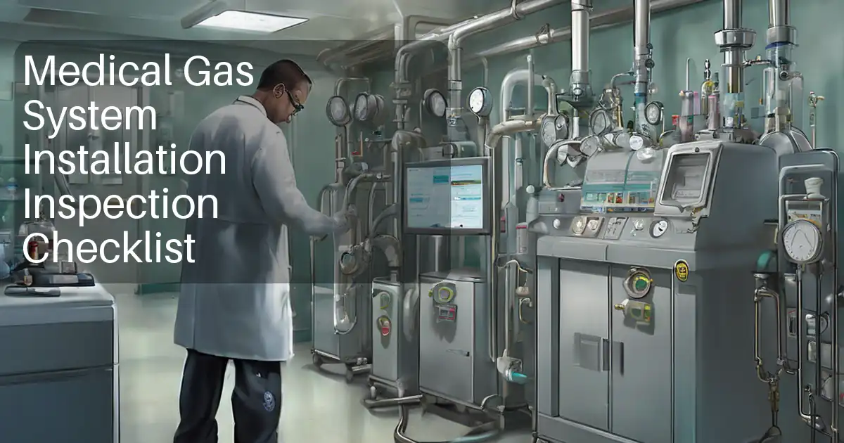 Medical Gas System Installation Inspection Checklist image