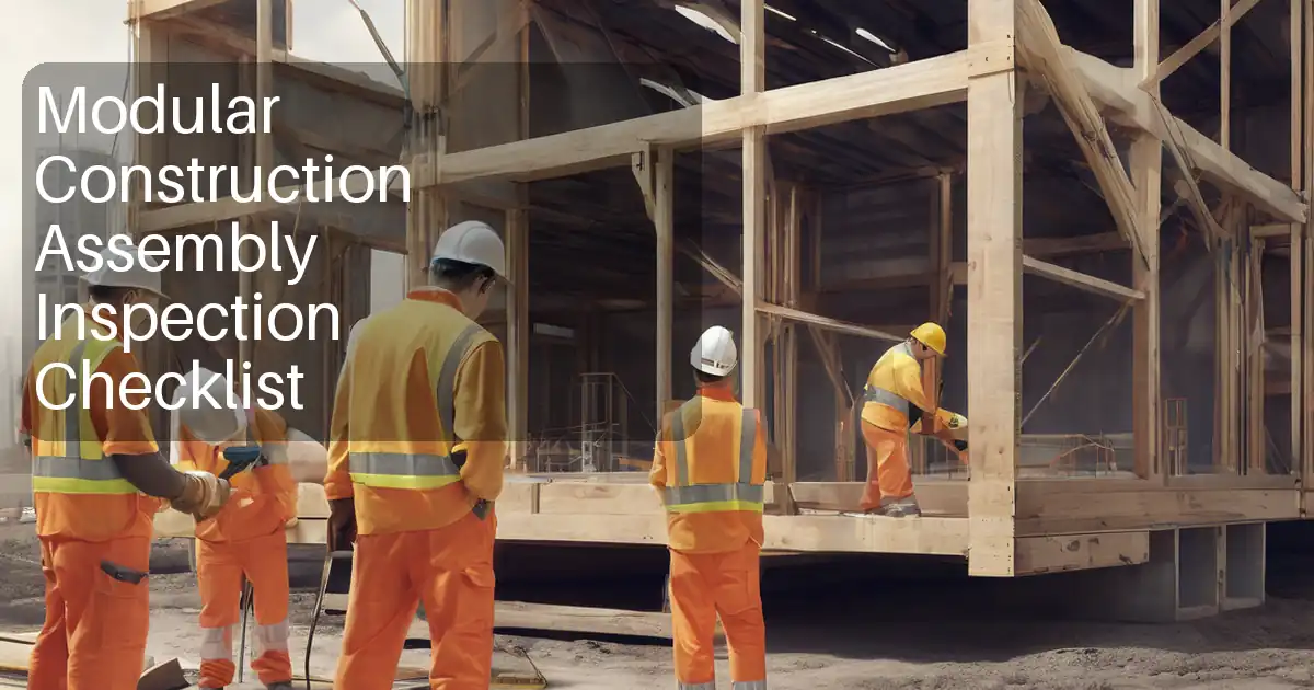 Modular Construction Assembly Inspection Checklist image