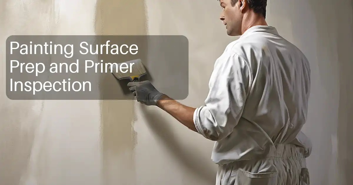 Painting Surface Prep and Primer Inspection image