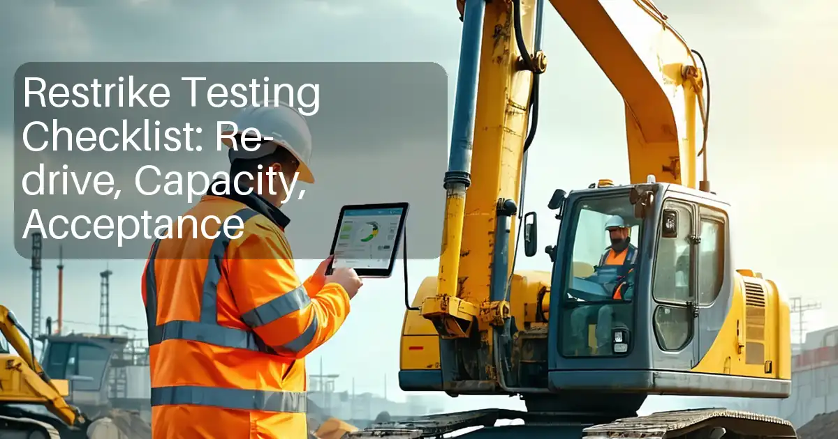 Restrike Testing Checklist: Re-drive, Capacity, Acceptance image