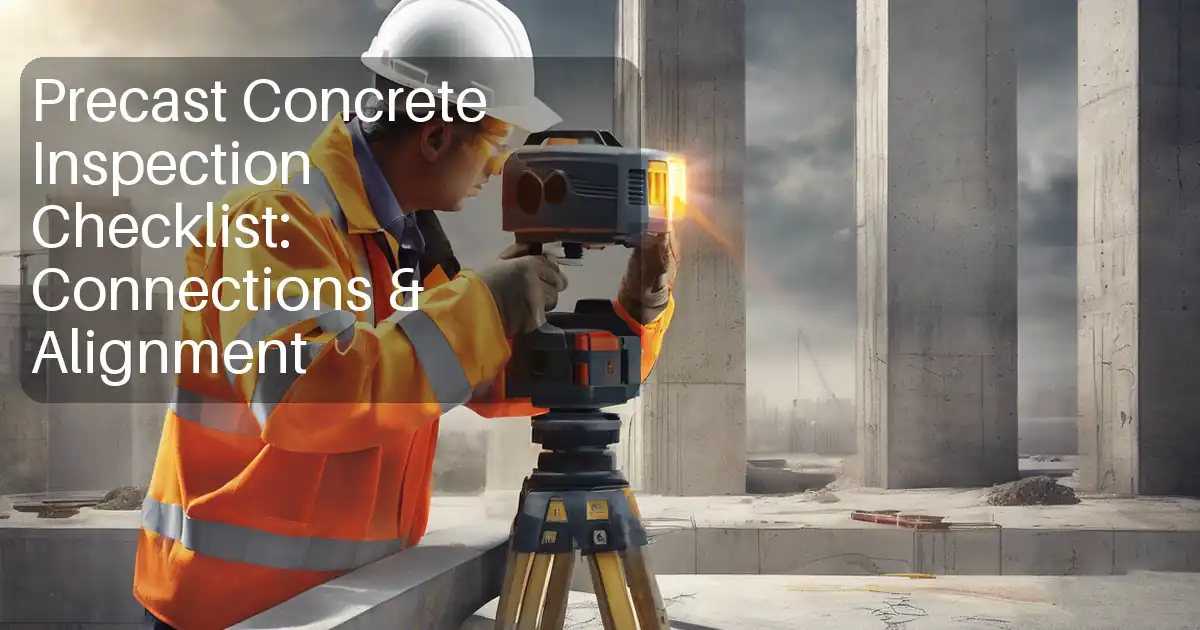 Precast Concrete Inspection Checklist: Connections & Alignment image