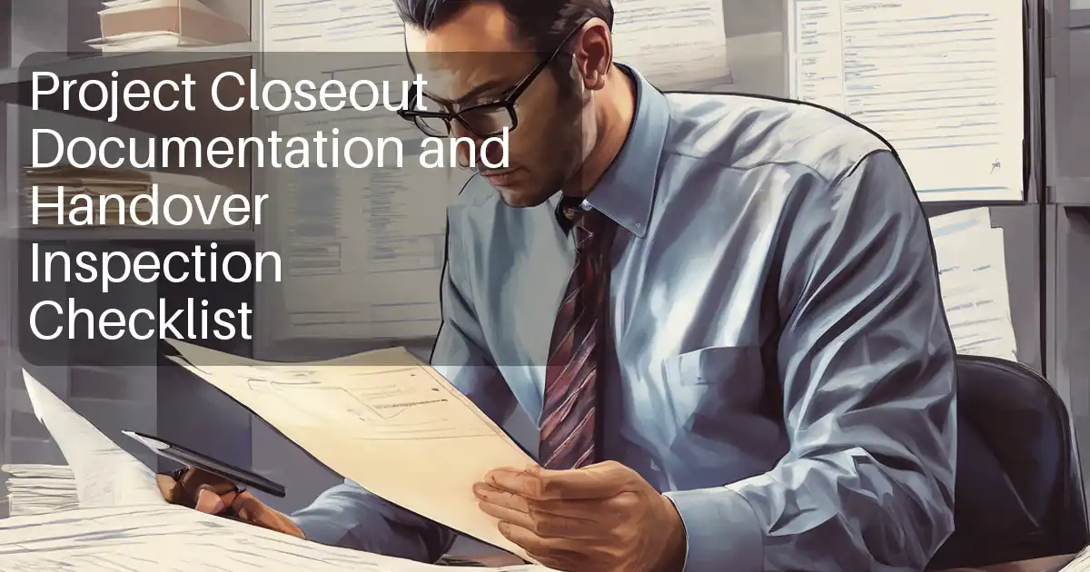 Project Closeout Documentation and Handover Inspection Checklist image