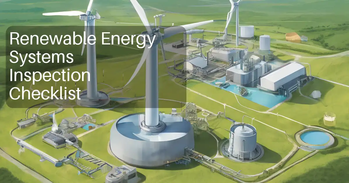 Renewable Energy Systems Inspection Checklist image