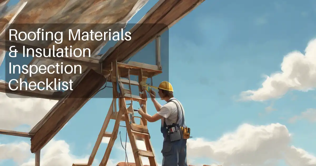 Roofing Materials & Insulation Inspection Checklist image