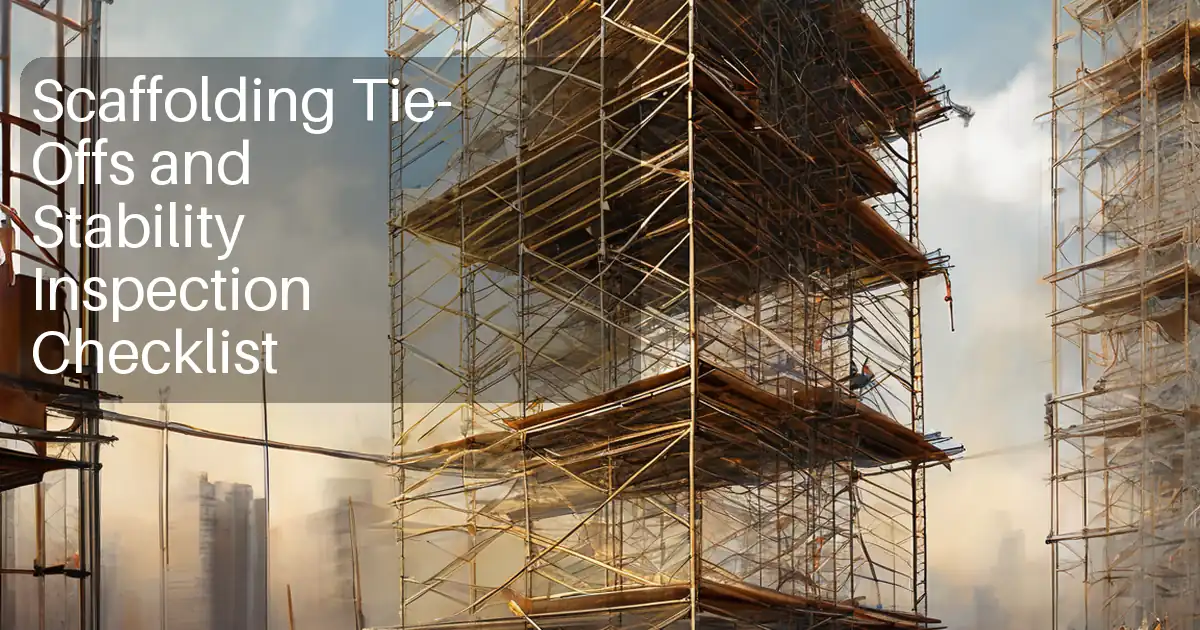 Scaffolding Tie-Offs and Stability Inspection Checklist image