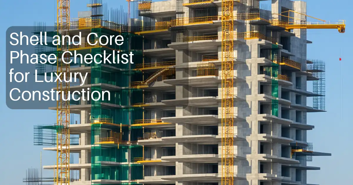 Shell and Core Phase Checklist for Luxury Construction image