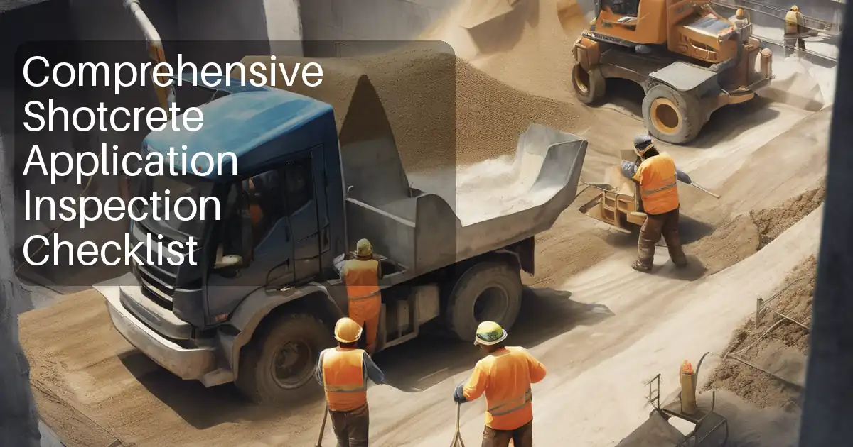 Comprehensive Shotcrete Application Inspection Checklist image