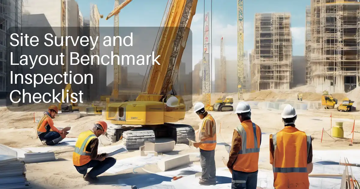 Site Survey and Layout Benchmark Inspection Checklist image