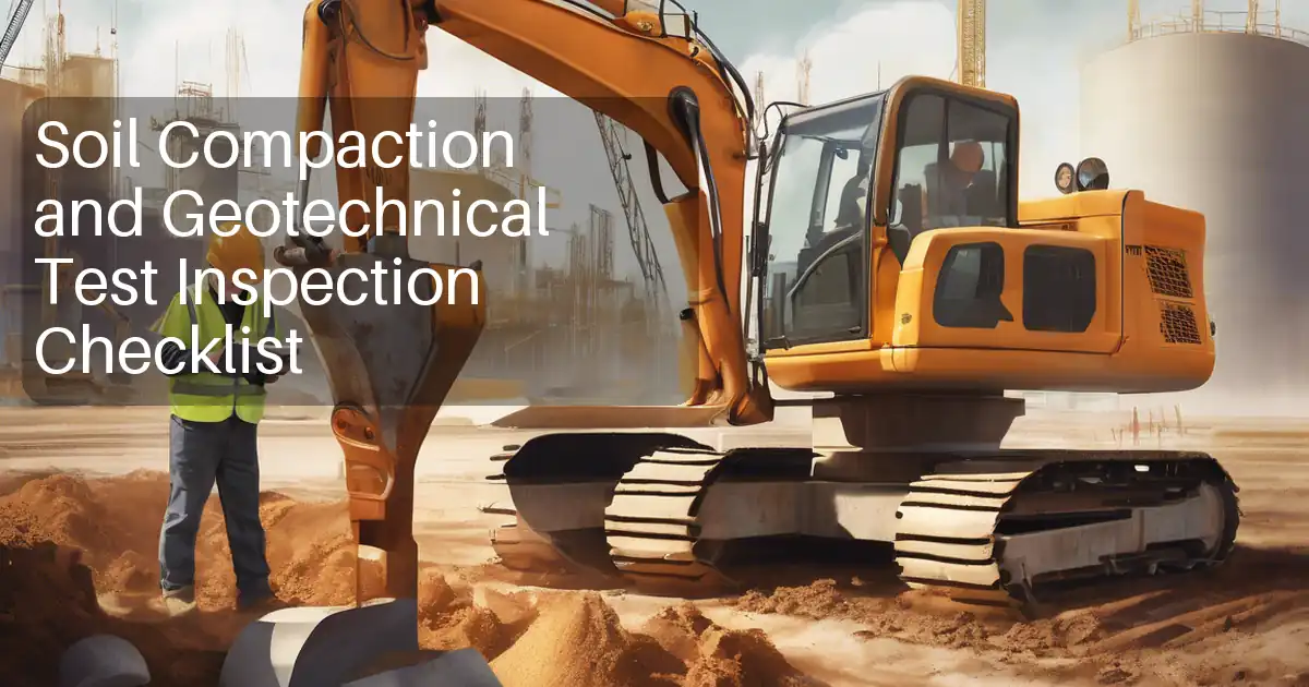 Soil Compaction and Geotechnical Test Inspection Checklist image