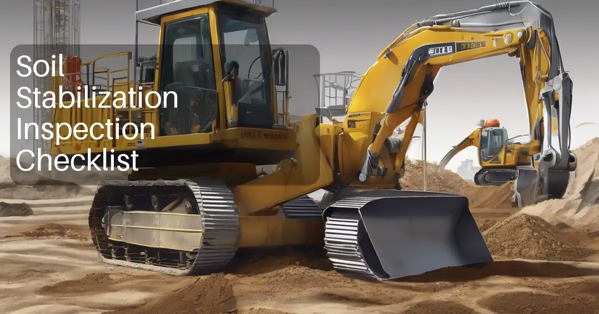 Soil Stabilization Inspection Checklist image