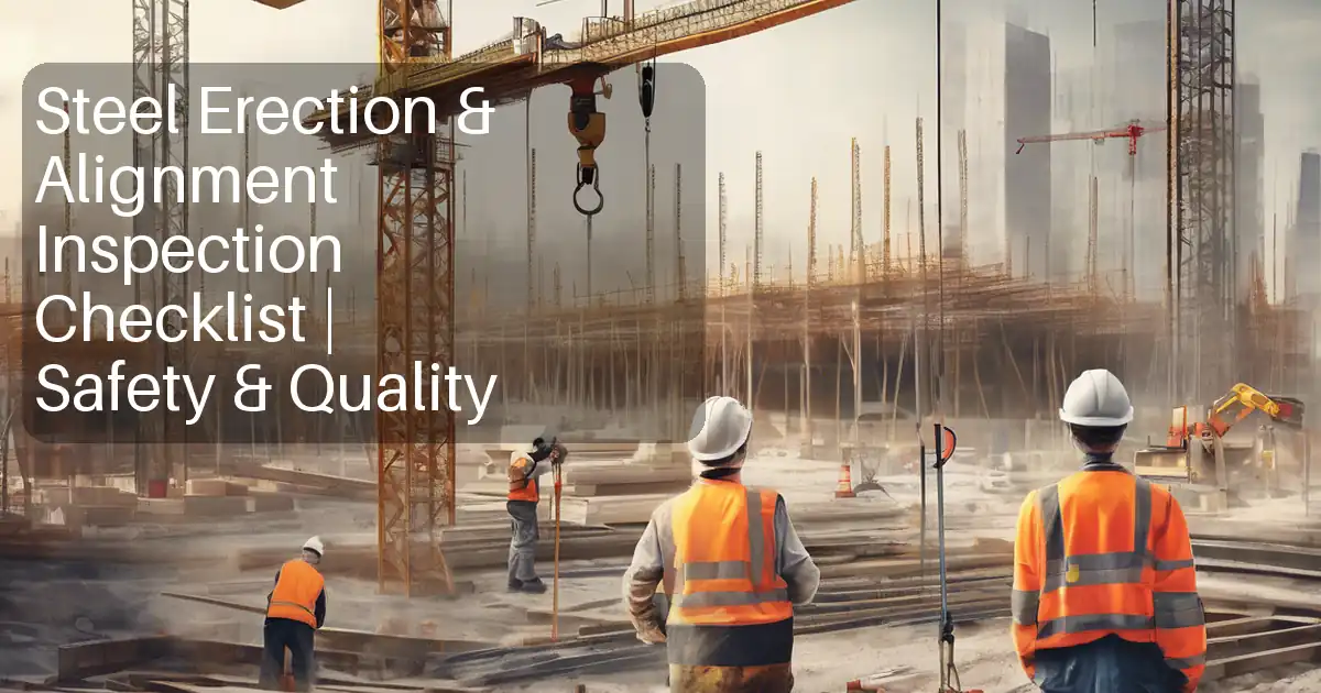 Steel Erection & Alignment Inspection Checklist | Safety & Quality image