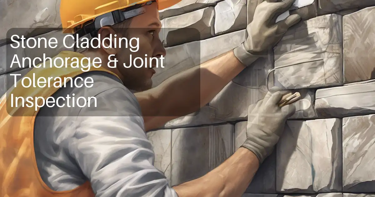 Stone Cladding Anchorage & Joint Tolerance Inspection image