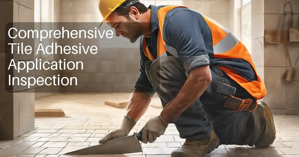 Comprehensive Tile Adhesive Application Inspection image