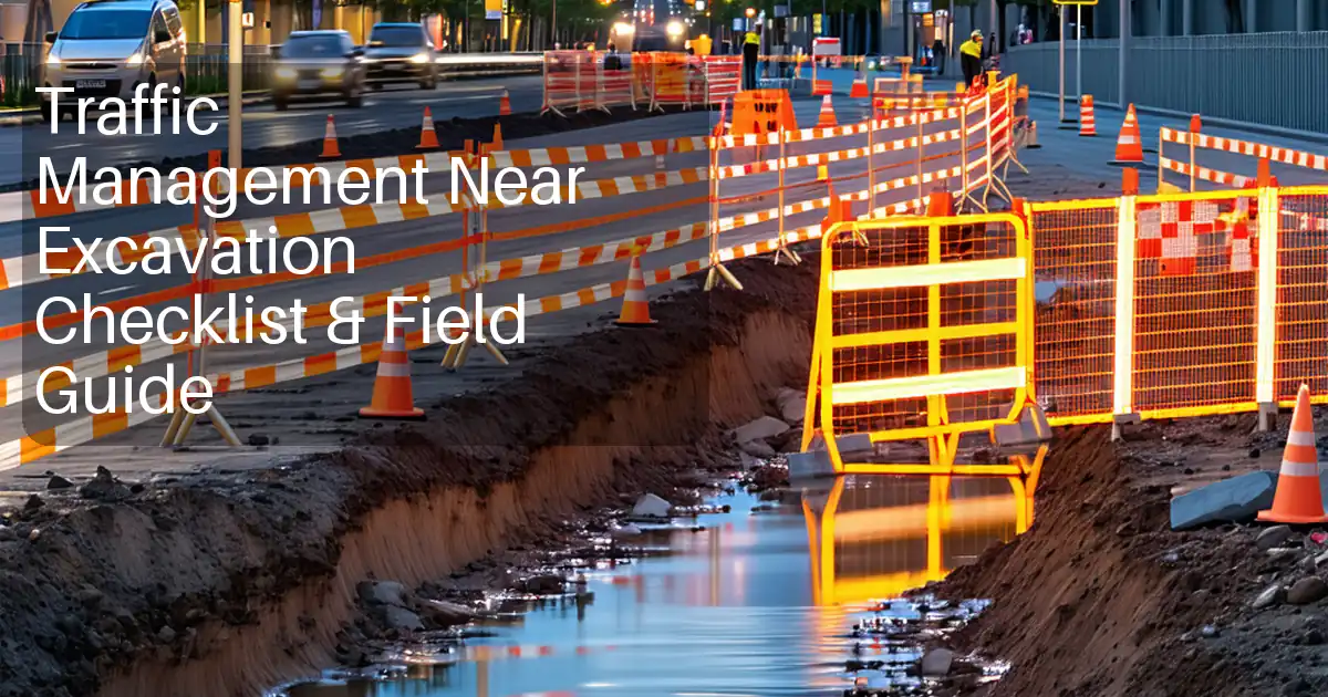 Traffic Management Near Excavation Checklist & Field Guide image