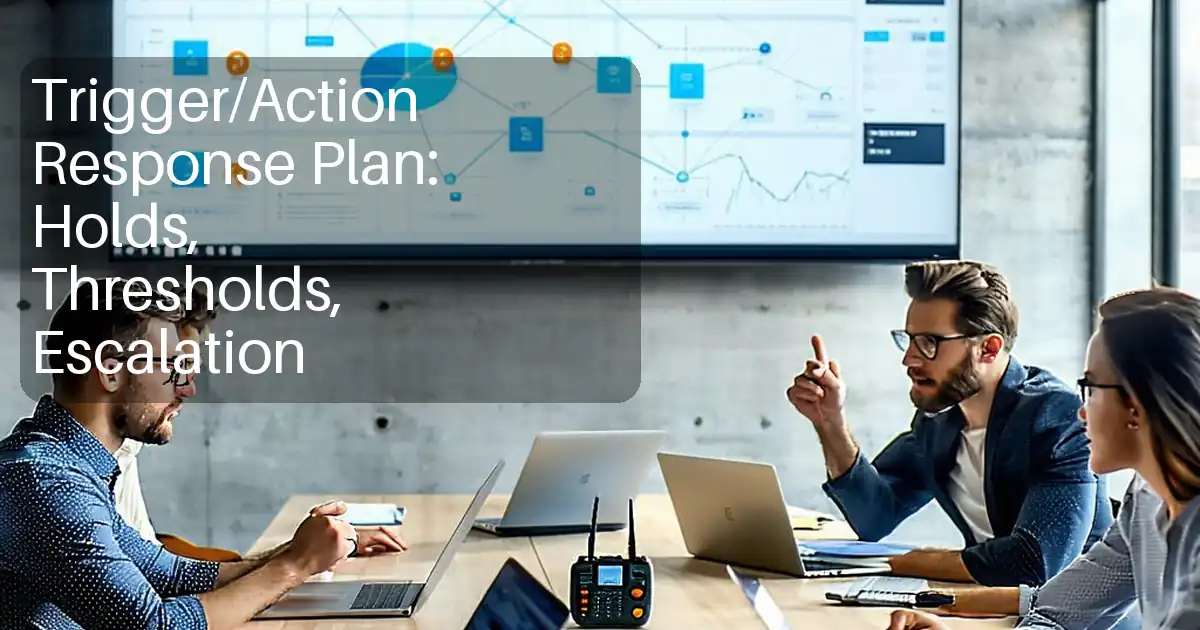 Trigger/Action Response Plan: Holds, Thresholds, Escalation image